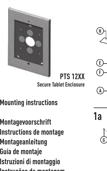 Mounting options: VESA 100x100 and wall mount