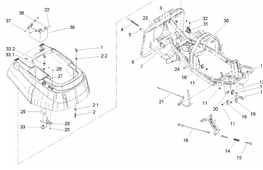 Electrical and Cable Assembly diagram