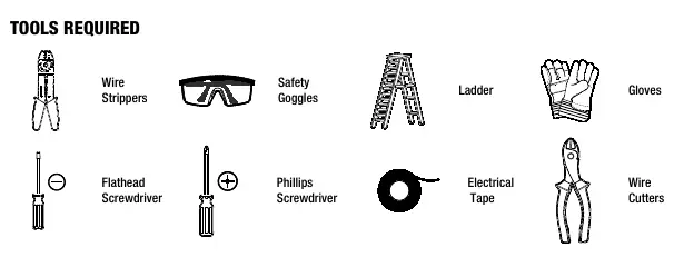 Required tools for installation