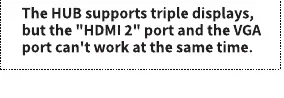 HDMI 2 and VGA conflict warning