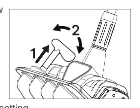 Adjusting discharge direction