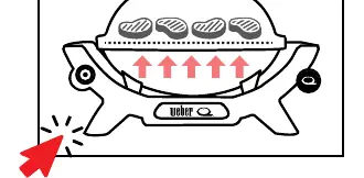 Direct cooking setup diagram