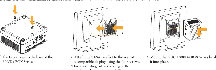 VESA Bracket Installation