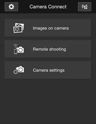 Camera Connect main window