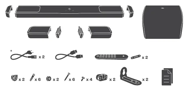Included components and accessories