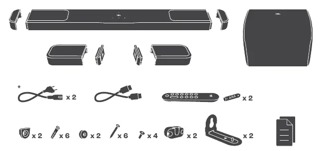 Included components and accessories