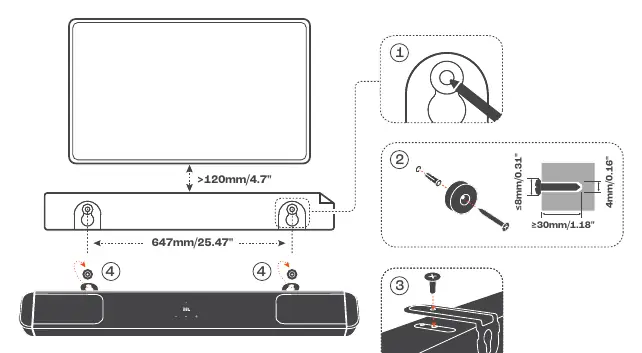 Wall mounting installation steps
