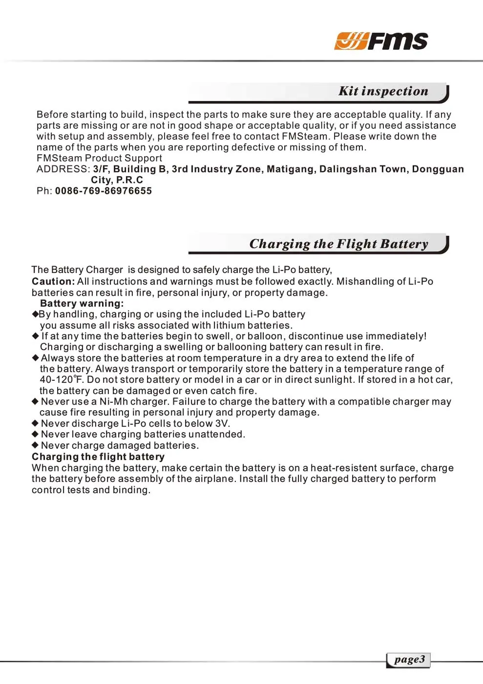 Follow battery charging safety guidelines.