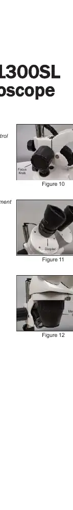 Focusing and adjustment steps