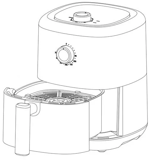 Adler AD 6310 Air Fryer parts diagram
