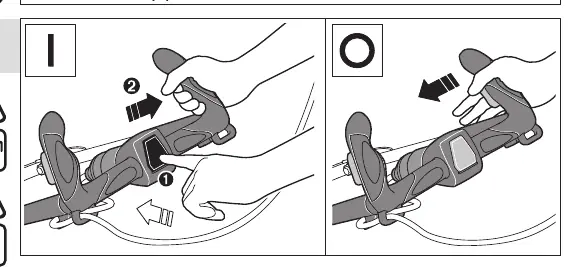 Starting and stopping the machine
