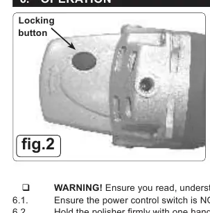 Locking button location