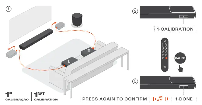 First stage of sound calibration