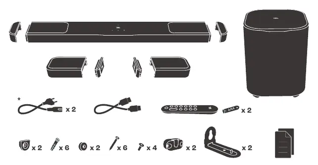 Included components and accessories