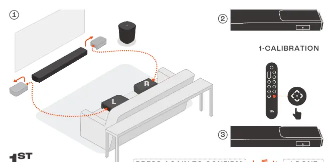 First stage sound calibration process
