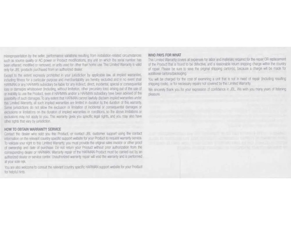 Understand warranty service procedures.