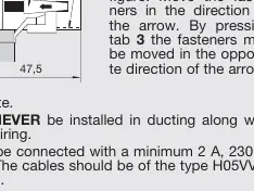Fastening the unit to the panel