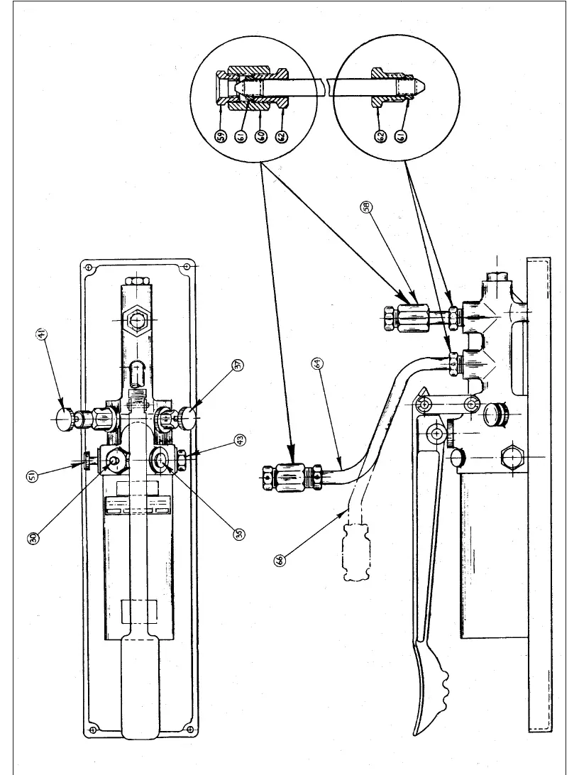 Figure 2-2: Ashcroft Portable Test Pump Type 1327D components and connections.