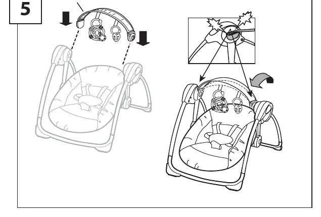Toy bar attachment step 5