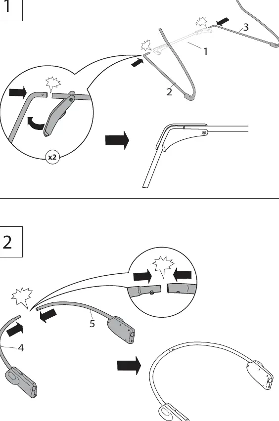 Assembly steps 1 and 2