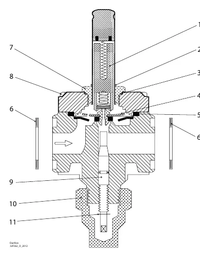 EVRA valve assembly diagram