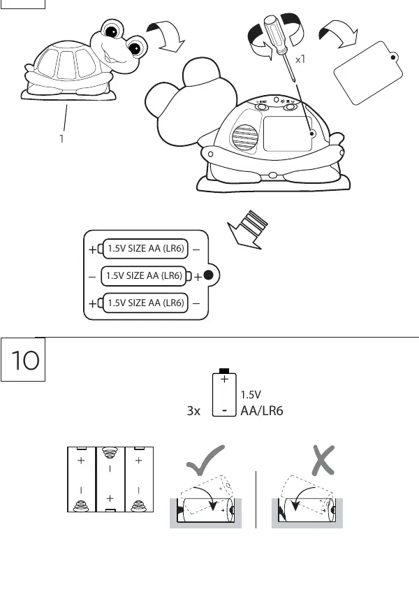 Battery installation steps