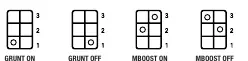 DIP switch configurations