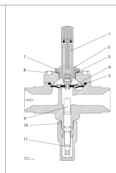 EVRS valve exploded view diagram
