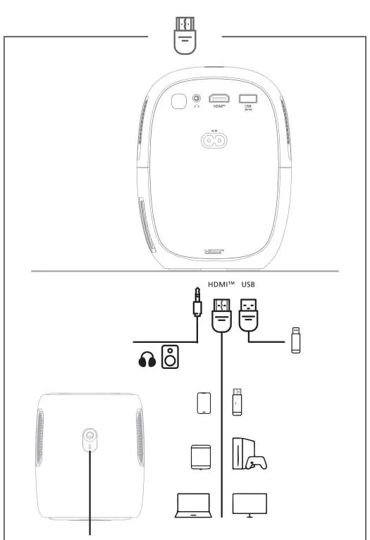Input and output ports and compatible devices