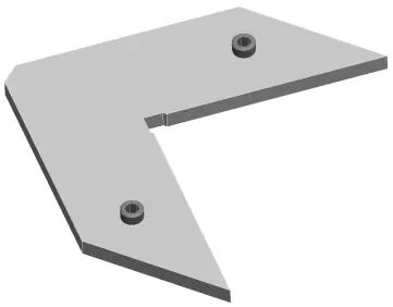 Identify the corner bracket component.