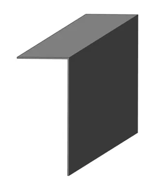 Identify the L-shaped trim or flashing profile.