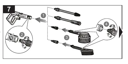 Assembly and connection steps