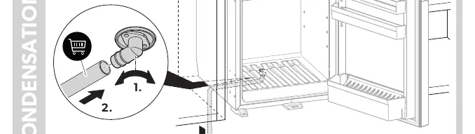 Condensation drain routing