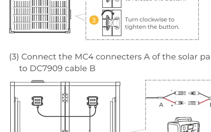 Connecting to a solar power station