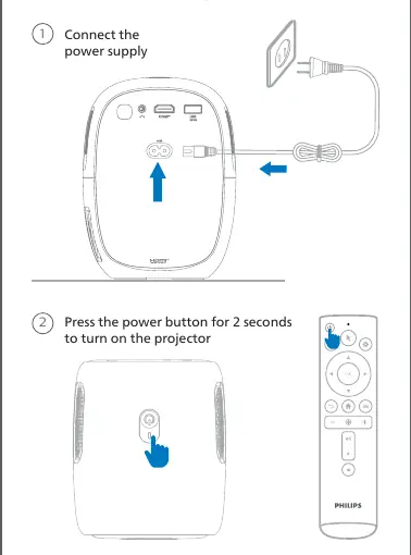 Power connection and startup