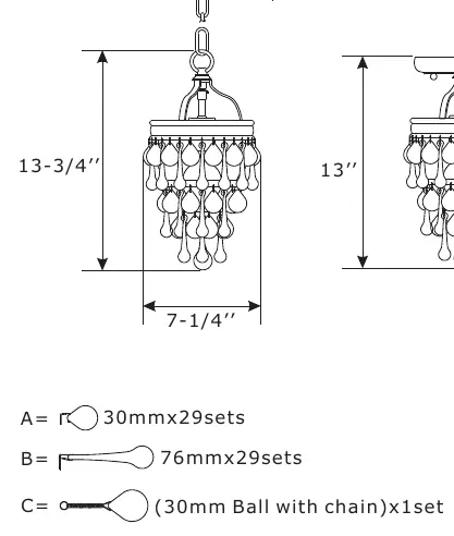 Crystal placement pattern