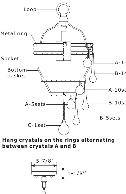 Fixture components and crystal placement