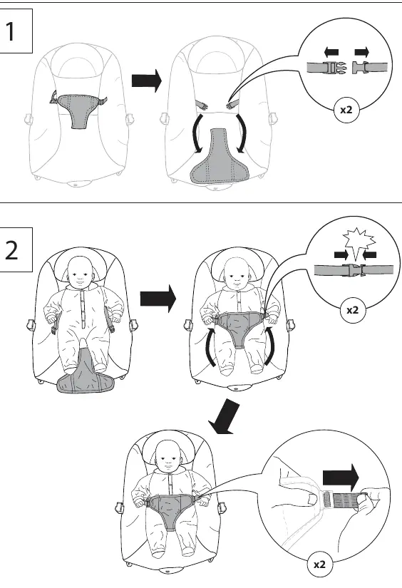 Seat restraint usage