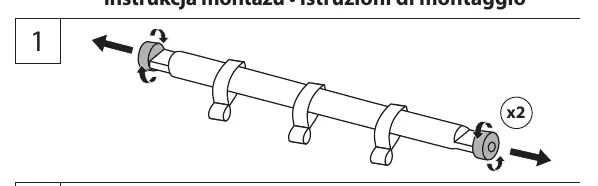 Assembly step 1: Toy bar assembly