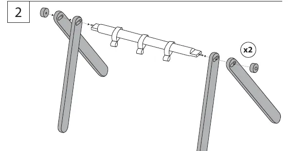 Assembly step 2: Attaching legs