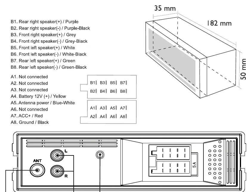 ISO connector wiring diagram