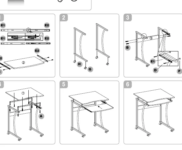 Assembly steps 1-6