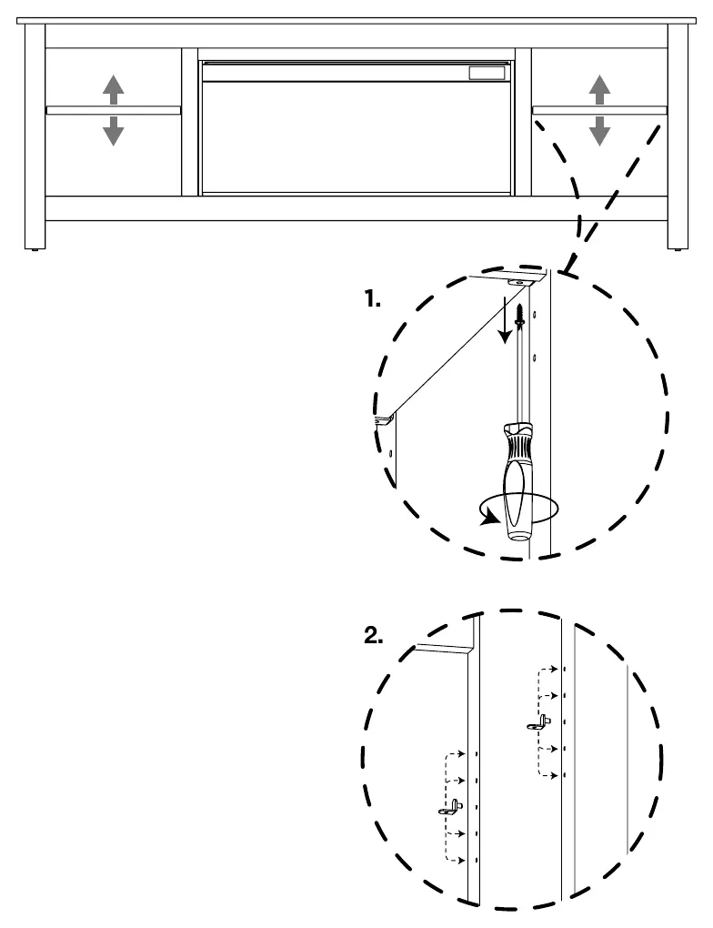 Shelf adjustment procedure