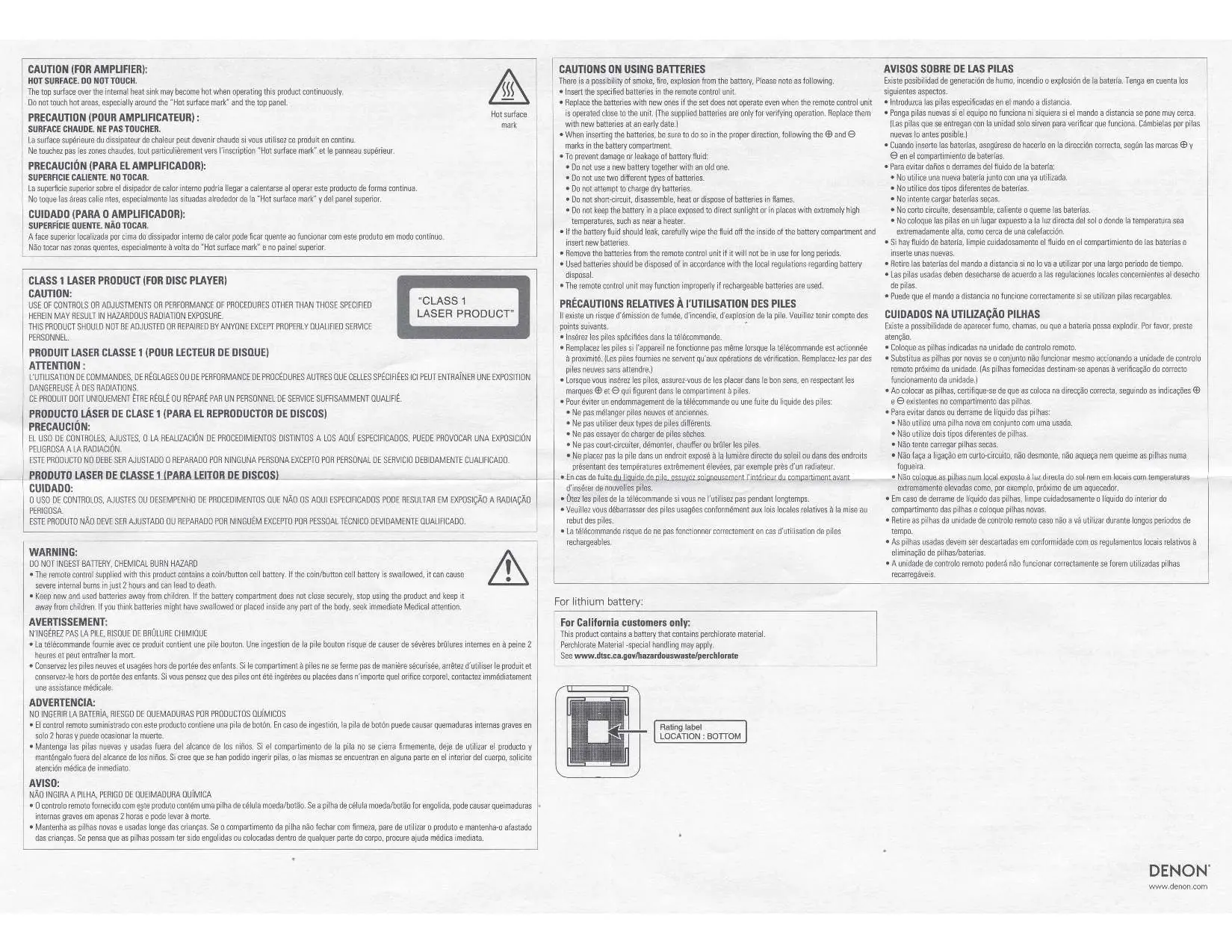 Review battery safety and heat warnings