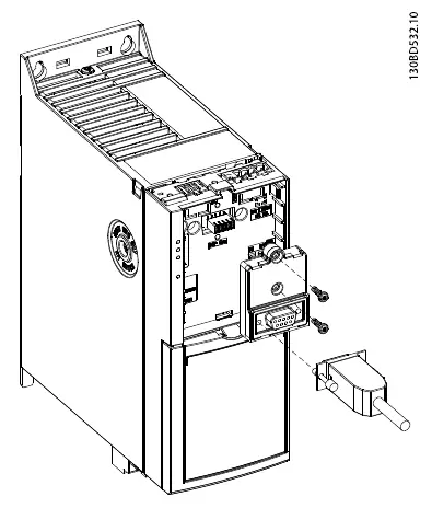 Mounting the Graphical LCP Adapter
