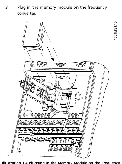 Plugging in the memory module