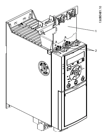 Illustration 1.2: Fasten the Vertical Decoupling Plate with Screws