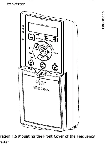 Mounting the plastic front cover