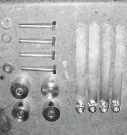 Hardware components included in the kit