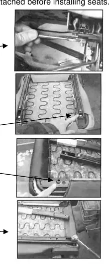 Seat installation steps